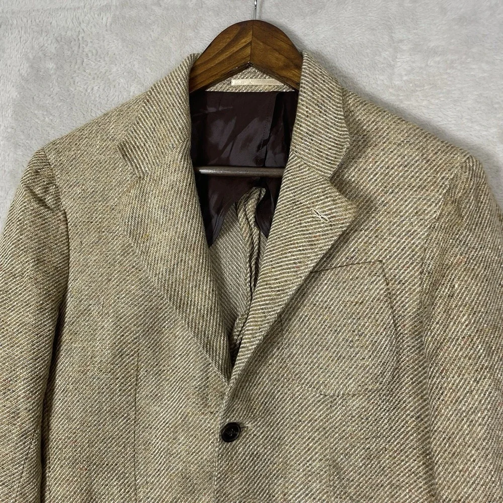 Spier & Mackay Blazer Jacket Men 38 Sport Coat Unlined Lanificio Wool Sartorial